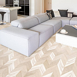 Пробковый пол Corkstyle Chevron Creme (click) 10 мм  по цене 13&nbsp;181 ₽